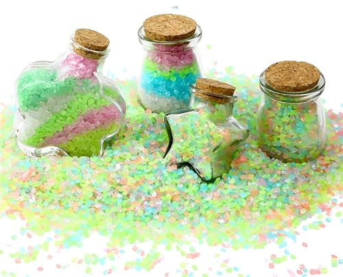 NHPY 6000 Pezzi Ghiaia Per Giardino, Pietre Luminosi Ciottoli,Ciottoli Bianchi Da Giardino, Pietre Luminose Da Giardino, Luminose Incandescenza Nel Buio Pietre Rocce Passerella Acquario Decorazione