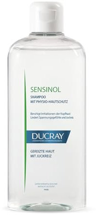 Ducray SENSINOL, shampoo anti-prurito, cura dermatologica dei capelli per cuoio capelluto secco, prurito, clinicamente testato, 400 ml