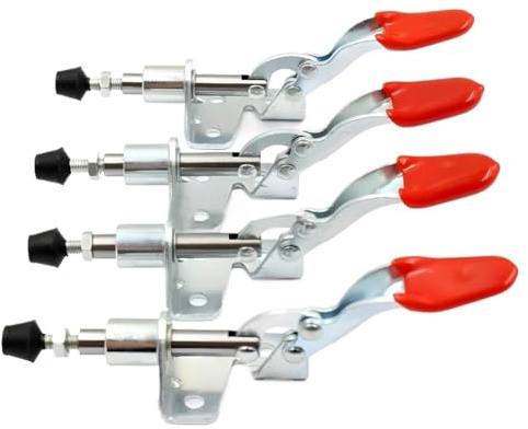 UBOHUZ Pince à Bascule Lot de 8 Pinces à Bascule Verticales antidérapantes, capacité de Charge de 45 kg pour Rapide Fixation Et Serrage