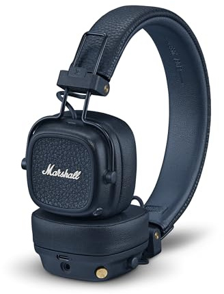 Marshall Major V - Cuffie wireless Bluetooth On-Ear, colore: Blu notte