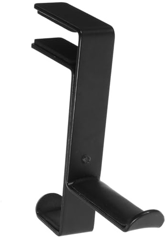 LIGIGWASH Portacuffie da Parete in Ferro Resistente Supporto per Cuffie Gaming e Auricolari con Montaggio senza Foratura Organizer per Scrivania e Ufficio Nero Elegante