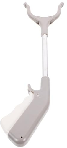 IMIKEYA Pinzas Mango Ergonómico Antideslizante de Acero Inoxidable 2 Piezas para Recoger Basura para Alcanzar Áreas Altas y Estantes Elevados