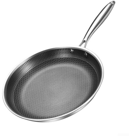 Kokkärl hamrad panna med repbeständig beläggning och jämn värmefördelning, kompatibel med gas, elektrisk, induktion och keramiska spisar, storlekar 22, 26, 30 cm (22 cm)