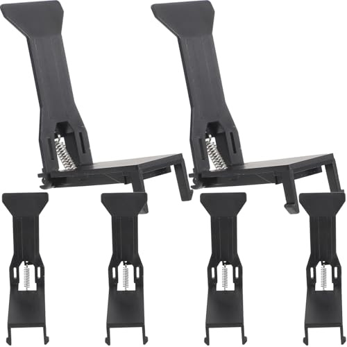 Ciieeo Lot de 6 Pinces à Billets Noires en Plastique pour Tiroir-caisse Universelles, Clips D'insertion pour Plateau de Caisse, Fournitures pour Petites Entreprises et Organisation