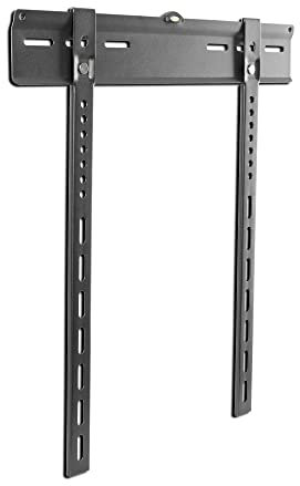 Xantron® PRO-SS400 Support Mural TV Fixe 32-55 Pouces/Support Mural VESA 200x200 à 400x400 Max. 55kg / Support Mural TV Extra Plat - matériel de Montage Inclus