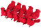 HERCHR 10 Stück Künstliche Vögel Weihnachtsschmuck 13,5 cm/5,31 Zoll Künstliche rote Vögel mit Clips für Garten Christbaumschmuck