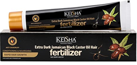 Keisha Extra Dark Jamaican Black Castor Oil Hair Fertilizer Cream 70ml for rapid hair growth