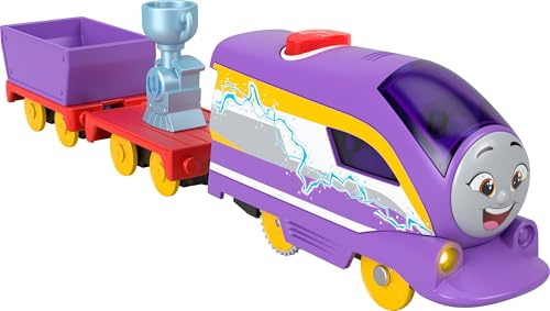Thomas & Friends Talande leksakståg, batteridriven Kana-motor med frasljud och last för förskolespel