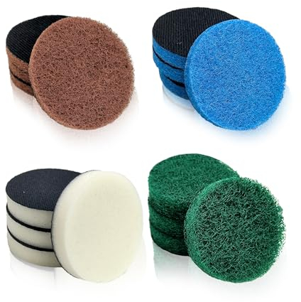 Esponja de limpieza de 16 piezas, esponja de limpieza de 65 mm, almohadilla de limpieza de cepillos eléctricos, cepillo de limpieza eléctrico, almohadilla de espuma universal