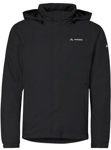 VAUDE Regenjacke Men's Escape Bike Warm Jacket, wasser- und winddichte Fahrrad Regenjacke Herren, atmungsaktive Herren-Outdoorjacke – in Schwarz , Größe: 3XL