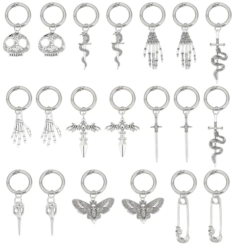 FREEBLOSS 20 Pcs Boot Charms Alloy Shoe Chains Shoe Jewelry for Sneakers DIY Alloy Decoration Chain Charms for Boots Shoes for Your Friend Family Birthday Party