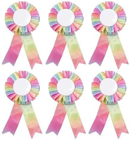 6 lazos de torneo, para caballo, juego de arcos de torneo, rosetas de caballos para ganadores, adecuado para eventos ecuestres, actividades deportivas, espectáculos de talentos en el aula