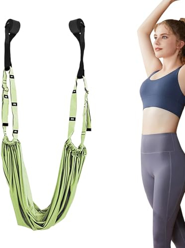 Leg Stretcher Strap Door,Aerial Yoga Hammock Swing - Strong Anti-Flexibility Trainer Backbend Assist, Aerial Yoga Hammock Swing Splits Training
