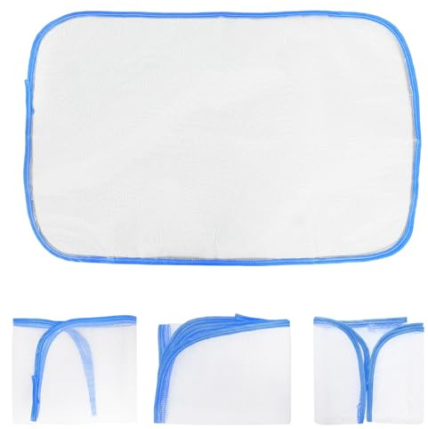 Penitue 3pcs Pressing Cloth for Ironing, Heat Resistant Polyester Mesh Iron Protector for Clothes Prevents Scorch Marks & Iron Damage Insulation Pad Easy Ironing & Sewing (Random Color)