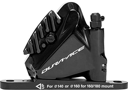 Shimano Dura Ace BR-R9170 Front Hydraulic Disc Brake Caliper, Flat Mount w/Bracket for 140/160mm Rotor, Resin Pad