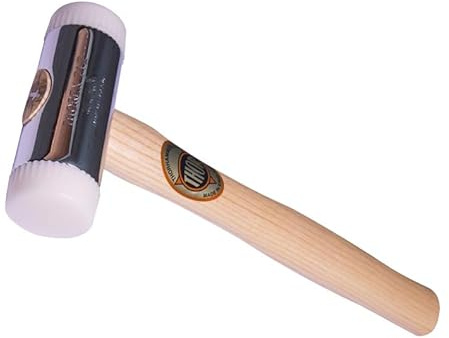 Thor 12-716N Soft-Faced Hammer – 50mm Nylon Tips, Chrome-Plated Zinc Head, Hardwood Handle – Ideal for Assembly, Engineering, Furniture & DIY Tasks