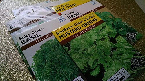 seedsown Germination Les graines: Lot de graines - Non-GMO - 2500 Graines - Ciboulette Basilic Verts