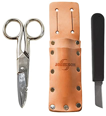 Jameson 32-22NS Cable Splicer's Kit, Slotted Leather Pouch (3-Piece)