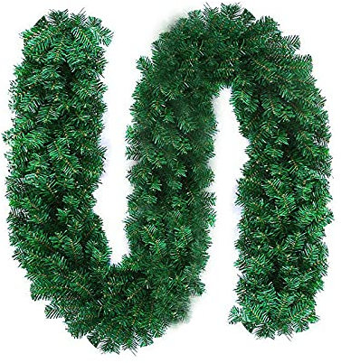 Boseago 270 cm Ghirlanda Natalizia per Porta Ghirlanda Natalizia Lunga per Camino Artificiali Decorazione Natale per Scala e Finestre per Interni e Esterni da Giardino