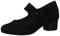 Jana Damen Pumps mit Riemen mit Klettverschluss Vegan, Schwarz (Black), 36 EU
