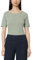 Marc O'Polo Damen T-Shirt aus Bio-Baumwolle mit U-Boot-Ausschnitt, Grün (Faded Mint), XL
