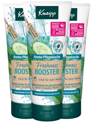3x Kneipp Aroma Pflegedusche Freshness Booster Grüner Tee Gurke Menthol je 200ml