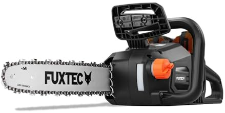 Motosierra Inalámbrica FUXTEC 2x20V FX-E2KS – Longitud de Corte 35 cm, 4,2 kg, Velocidad de Cadena 15 m/s, Sin Batería ni Cargador