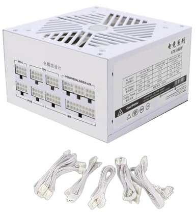 110-240V Fully Modulars 850W Computer Power Supply Unit With Silents 120mm White Fan For Efficient Cooling