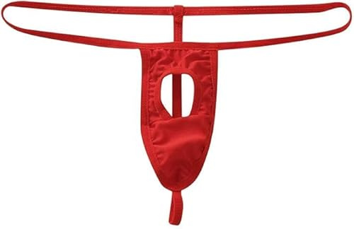 Bommi Fairy String Brief Men’s Fashion Sexy Mini Thong Underwear Hole Opening T Pants Funny Gift