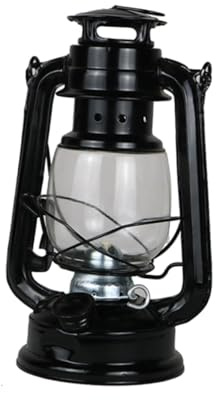 CLISPEED 2pièces Lampe à Pétrole Vintage Fer Portable pour Camping Noire Lot de Classiques