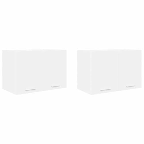 mtlskopl Armadio sospeso bianco, 60 x 31 x 40 cm, in legno con 2 ante con cerniera, design moderno, robusto, per sala da pranzo, corridoio, ufficio