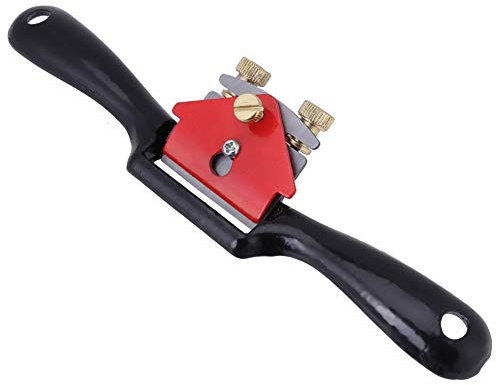9 inch Adjustable Spokeshave with Flat Base, Steel Blade Wood Working Hand Tools, Hand Planer for Planing Trimming, Wood Working