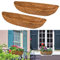 DriSubt 2 Packs Trough Coco Fiber Replacement Liner, Coco Liners for Window Box/Hanging Trough Planter, Coconut Coir Planter, Garden Flower Vegetables Pot, Fence Flower Baskets (24 Inch)