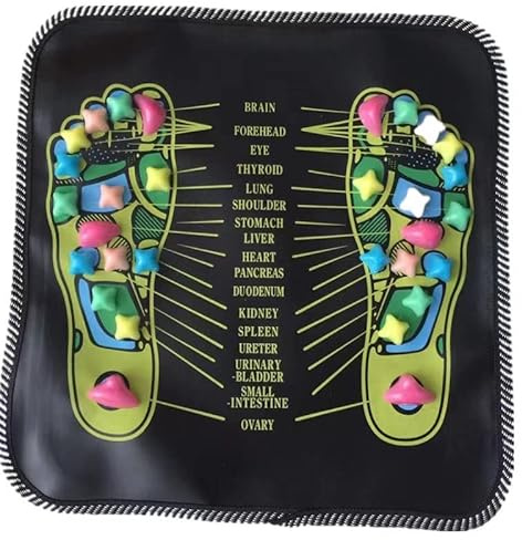 FightingFly Foot Massage Mat, Reflexology Walk Massager Mats Acupressure Foot Pad Acupoint Mat for Blood Circulation Body Leg Pain Relieve Relief(68 x 13inch)