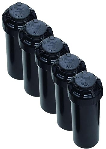 Aspersor de riego T5P RS (Rapid Set) de Toro [Pack 5] Aspersor con Alcance de 7,6 a 15,2 Metros. Aspersor con Ajuste de Arco sin Herramientas. Difusor de riego cesped