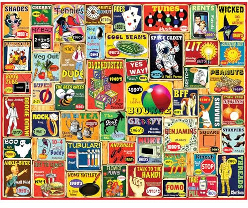 White Mountain White Mountain - Slang We Used - 1000 Piece Jigsaw Puzzle for Adults, Children, Grandparents