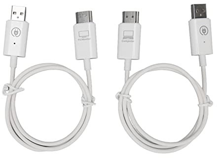 ASHATA Kit Extensor HDMI Inalámbrico 1080P, Adaptador de Pantalla HDMI Portátil para Transmisión Desde Computadora Portátil, PC a HDTV/Proyector