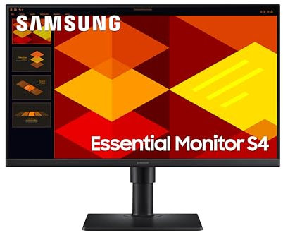 Samsung LS24D406GAUXXU 24 FullHD IPS Monitor with Speakers - Height Adjust, 1920x1080p, Displayport, USB, HDMI, Eye Saver Mode