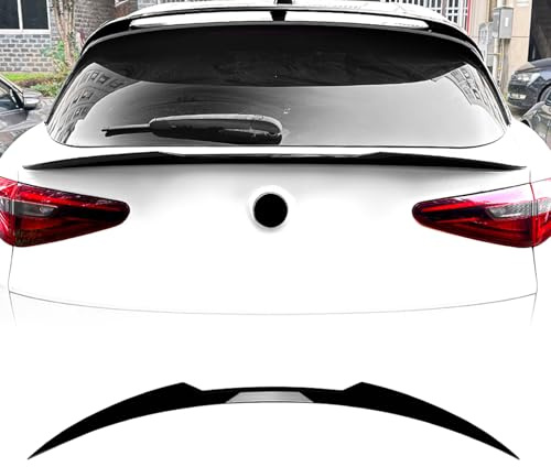 Spoiler posteriore Lip Middle Wing per Alfa Romeo Stelvio 2018-2024 nero