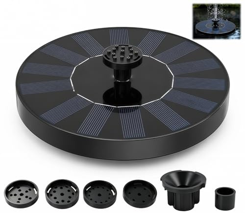 Fuente de Agua Solar para Jardín - Bomba de Fuente Solar Flotante con Soporte - Decoración Eco-Friendly para Exteriores - Función de Agua Sostenible