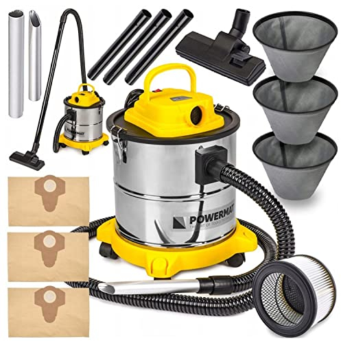 2 en 1 Aspirateur de cendres cheminée électrique de séparateur d'aspirateur cendres + Gants