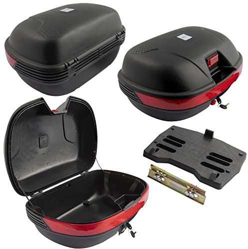Bauletto Moto Scooter Universale Piastra Riflettori Valigia Sgancio Rapido 40LT