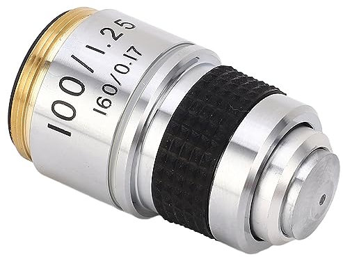 100X Mikroskopobjektiv, RMS-Größe, Sturzfest, Professioneller Objektiversatz für die Meisten Professionellen Biologischen Mikroskope