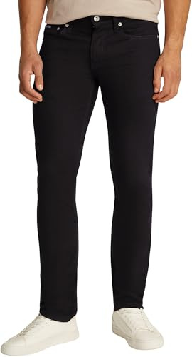Calvin Klein Herren Jeans Hose Slim Fit mit Stretch ,Denim Schwarz ,38W / 34L