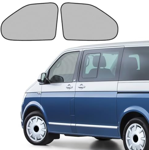 Magnétiques Moustiquaires pour Fenêtre Latérale Remplacement pour VW T5 T6 T6.1 California, Moustiquaire pour Porte Avant (Paire), Empêche Insectes Entrer, Maille Anti-Insectes Magnétique