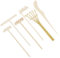 NICENEEDED 6 PCS Mini Zen Sand Garden Rake Tools, Miniature Tabletop DIY Tray Sand Garden Tools, Small Wooden Desktop Meditation Tools for Home Office Table