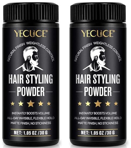2PCS Hair Styling Powder 30g Large - Hair Texture Powder for Men | Matte Finish & Strong Hold | Natural Root Lift for Instant Volume | Oil-Free & Lightweight | Easy to Apply & Long-Lasting