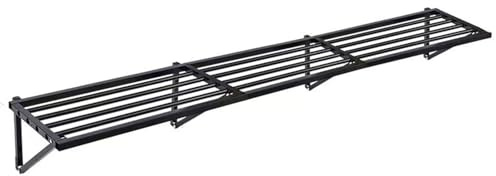 Scaffalatura da parete in metallo resistente, scaffale galleggiante per garage, cantina, capannone, cucina e dispensa, strumento di livello commerciale e sistema di scaffalatura