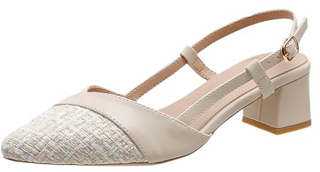 Sandalias Mujer Verano Tacon Qies Anchos Zapato Zapatos de mujer con pendiente inferior gruesa y para uso exterior punta abierta cabeza cuadrada arrastre Sandalia Confort Zapatos Talla 36