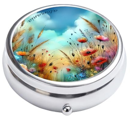 Cendrier de poche Atomania « Fleurs sauvages » – idée cadeau fumeur